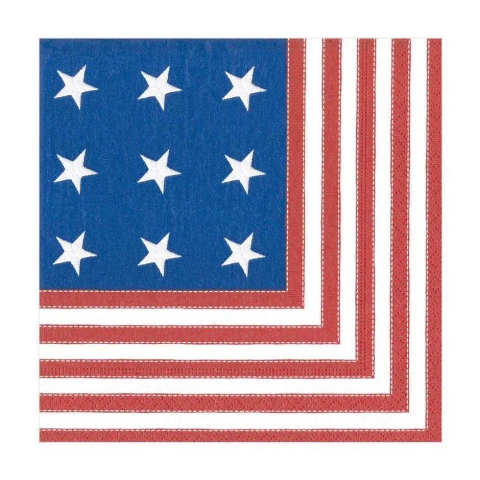 Star Spangled Paper Luncheon Napkins - 20 Per Package