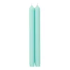 Straight Taper 10" Candles in Aqua - 2 Candles Per Package, 3 Packages Included