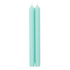 Straight Taper 10" Candles in Aqua - 2 Candles Per Package, 3 Packages Included