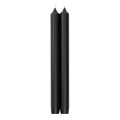 Straight Taper 10" Candles in Black - 2 Candles Per Package