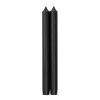 Straight Taper 10" Candles in Black - 2 Candles Per Package, 6 Packages Included