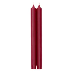 Straight Taper 10" Candles in Cranberry - 2 Candles Per Package