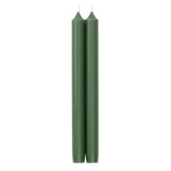 Straight Taper 10" Candles in Hunter Green - 2 Candles Per Package