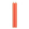 Straight Taper 10" Candles in Orange - 2 Candles Per Package, 6 Packages Included