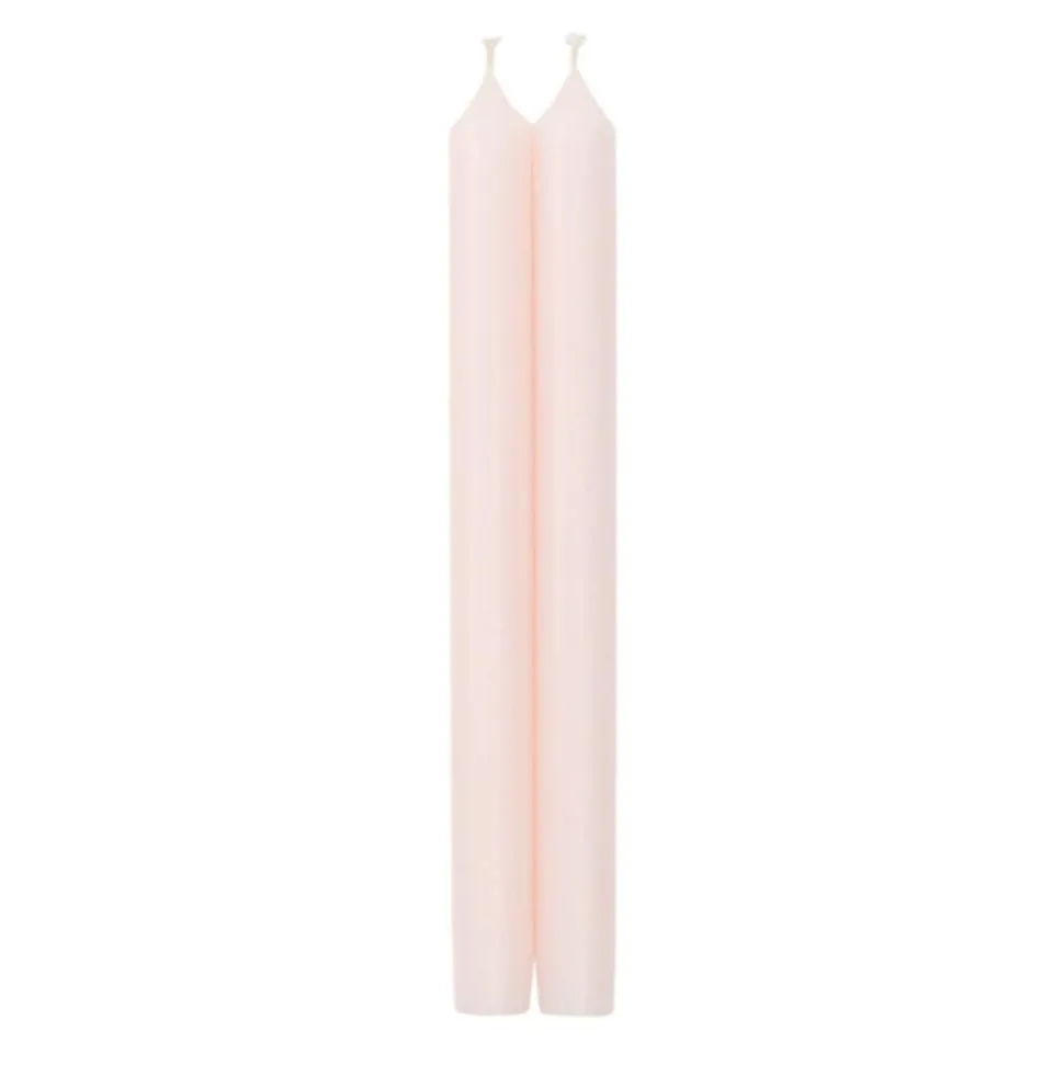 Straight Taper 10" Candles in Petal Pink - 4 Candles