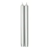 Straight Taper 10" Candles in Silver - 4 Candles