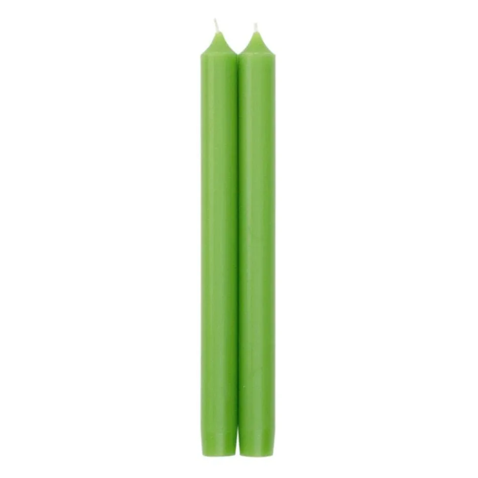 Straight Taper 10" Candles in Spring Green - 4 Candles