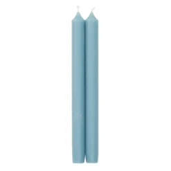 Straight Taper 10" Candles in Stone Blue - 2 Candles Per Package