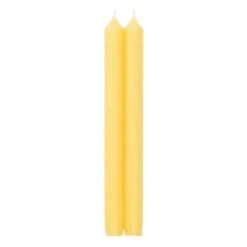 Straight Taper 10" Candles in Yellow - 2 Candles Per Package, 3 Packages Included