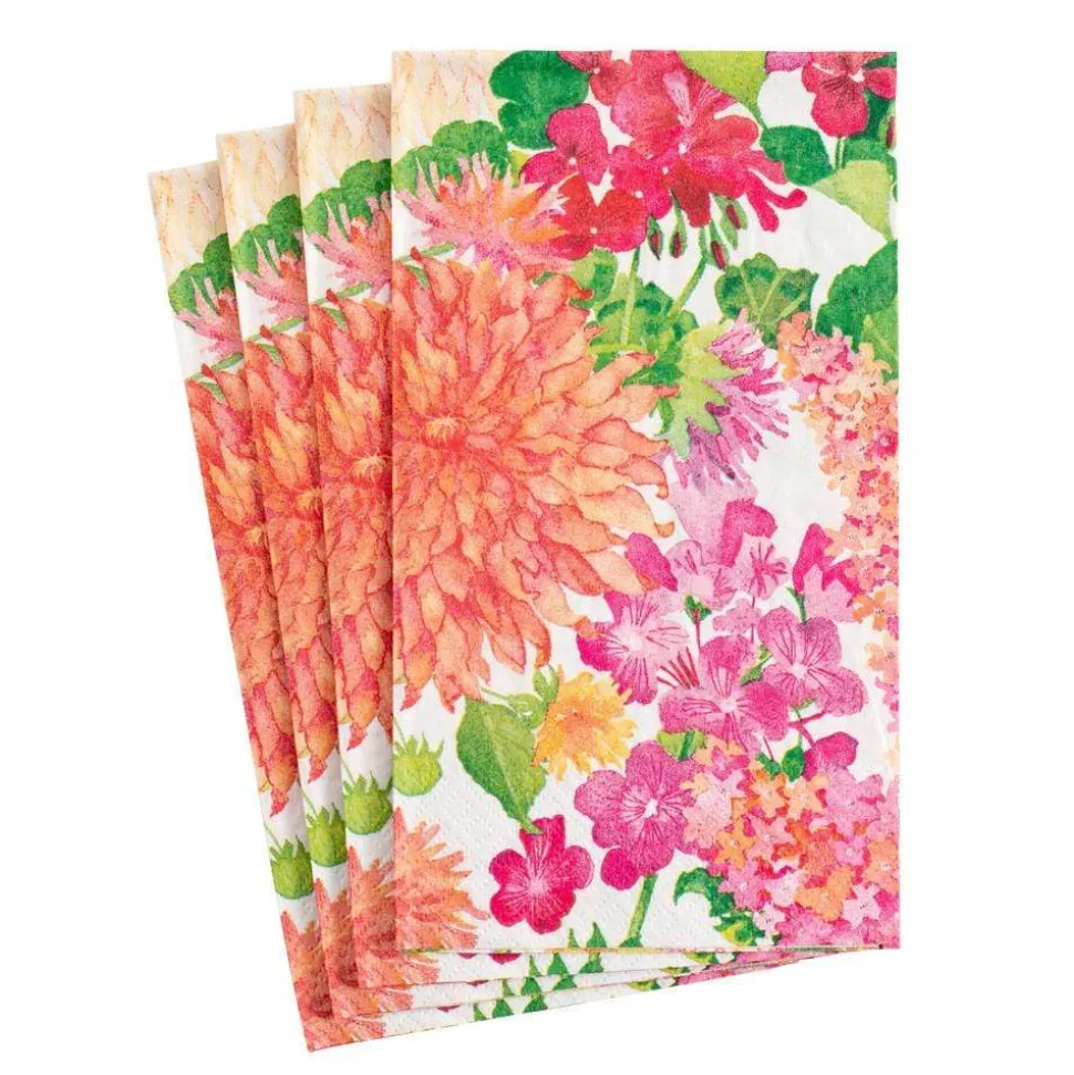 Summer Blooms Paper Guest Towel Napkins - 15 Per Package