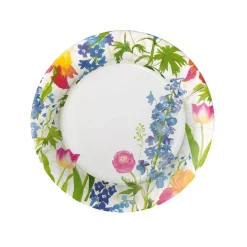 Summer Garden Paper Salad & Dessert Plates in White - 8 Per Package
