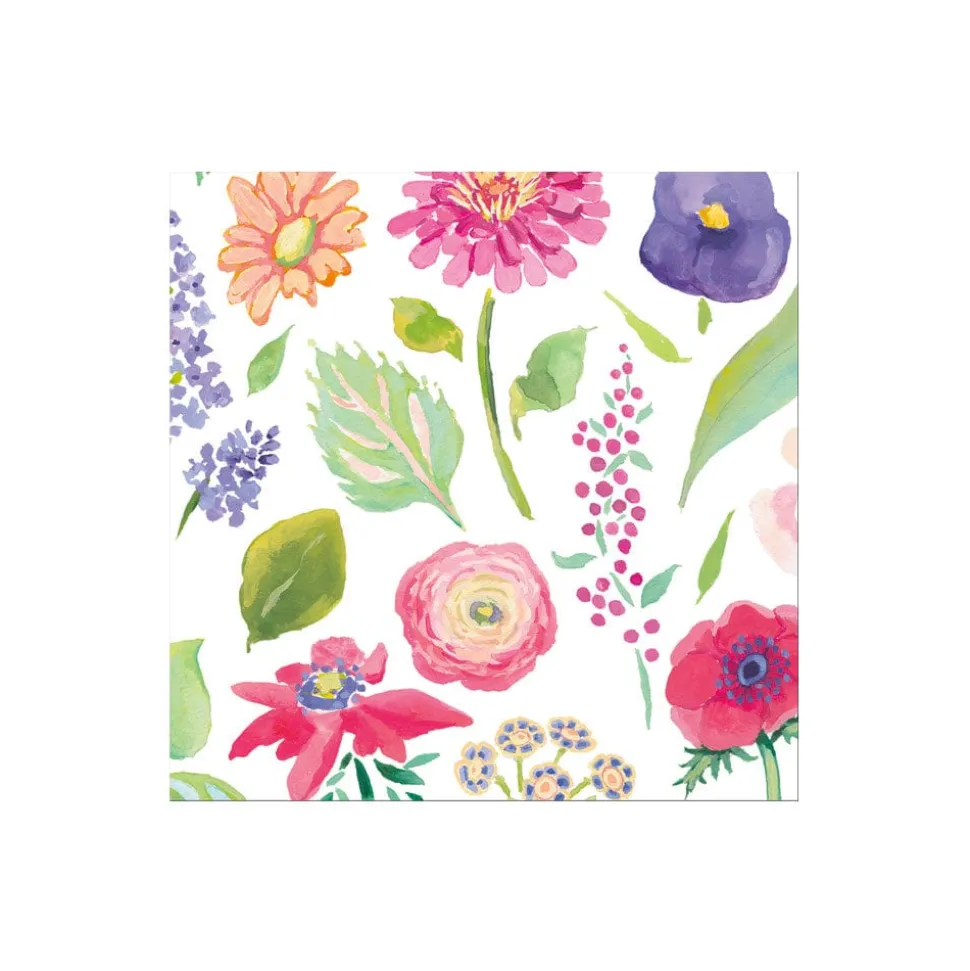 Summertime Boxed Cocktail Napkins - 40 Per Box