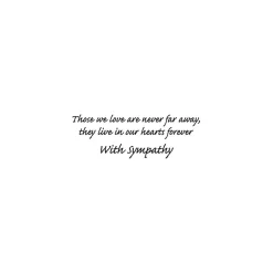 Sympathy - Set Of Six Greeting Cards And Envelopes