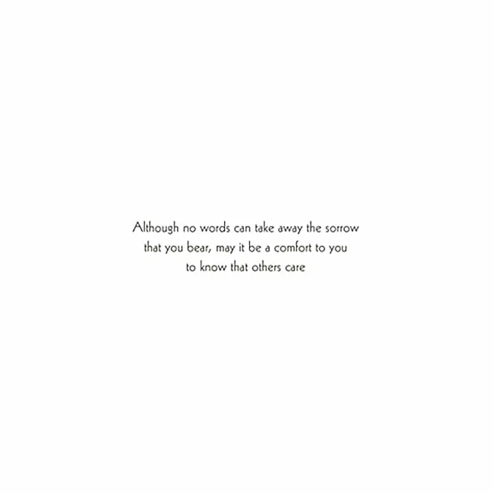 Sympathy - Set Of Six Greeting Cards And Envelopes