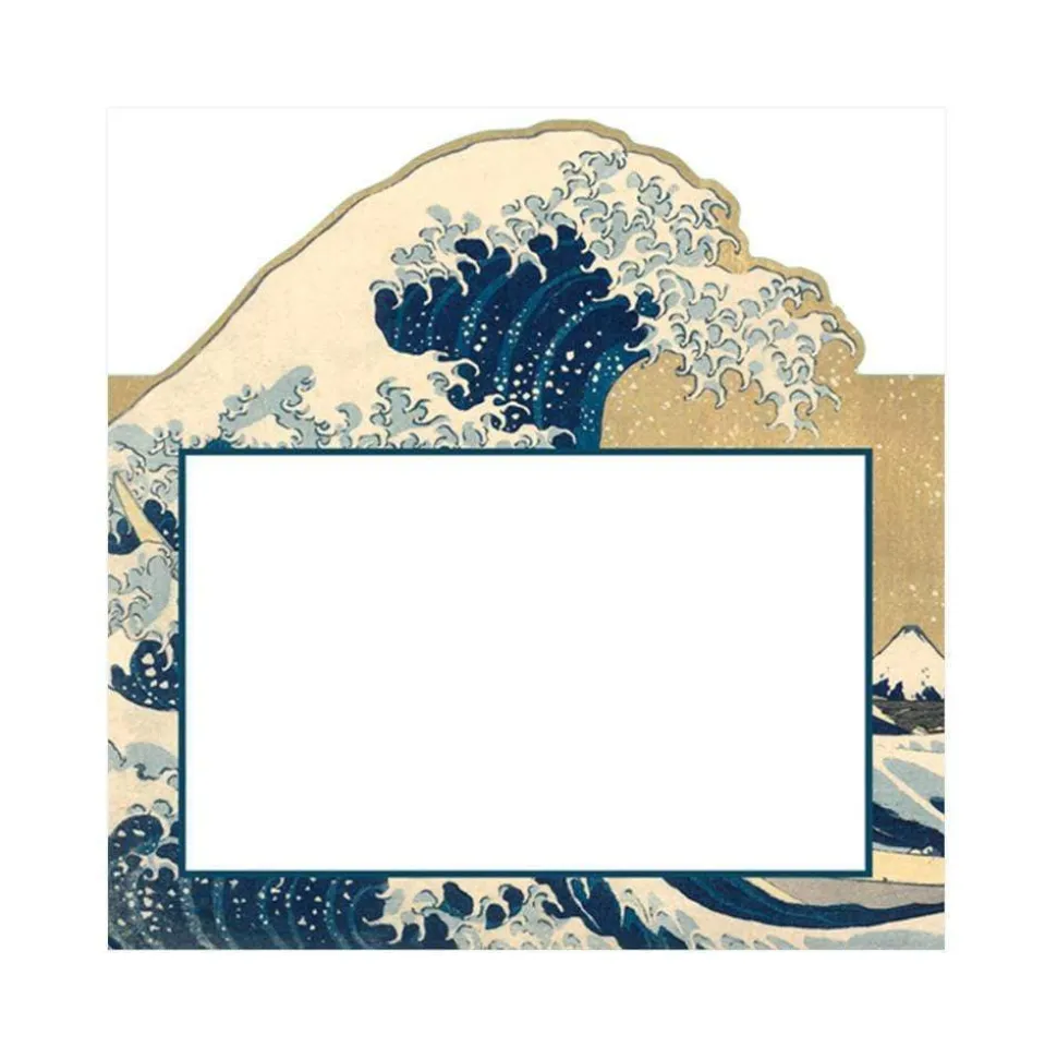 The Great Wave Gold Place Cards Die Cut Package 8 In