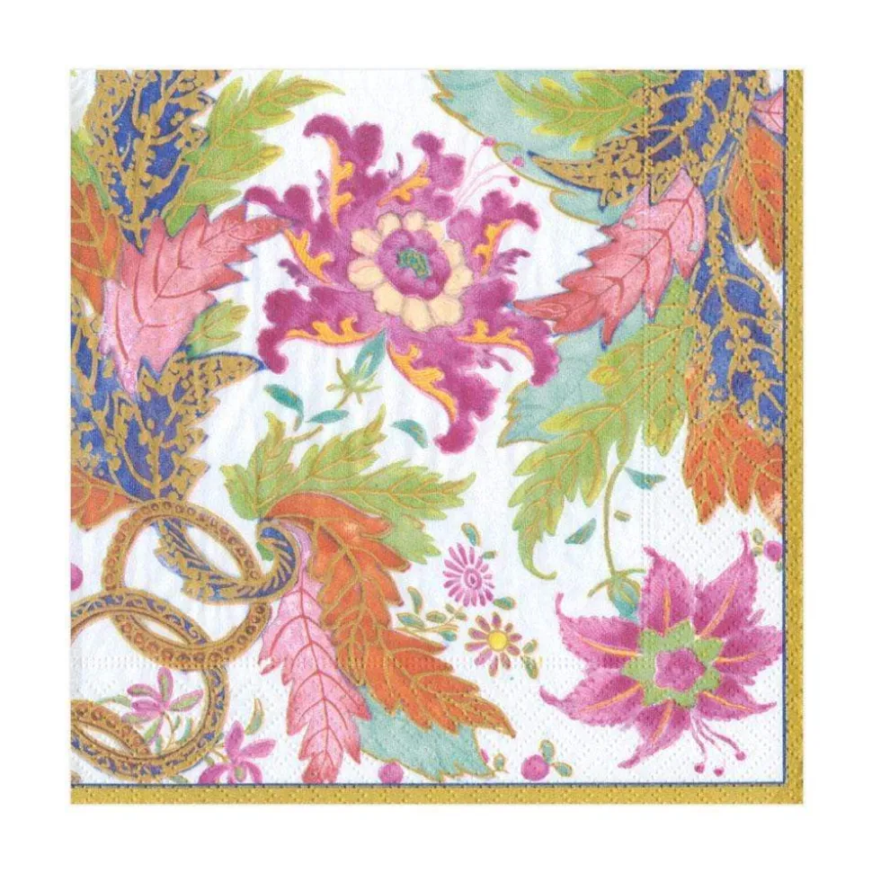 Tobacco Leaf Paper Luncheon Napkins in Ivory - 20 Per Package