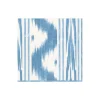 Toile De Nantes Blue Paper Linen Boxed Cocktail Napkins - 15 Per Package