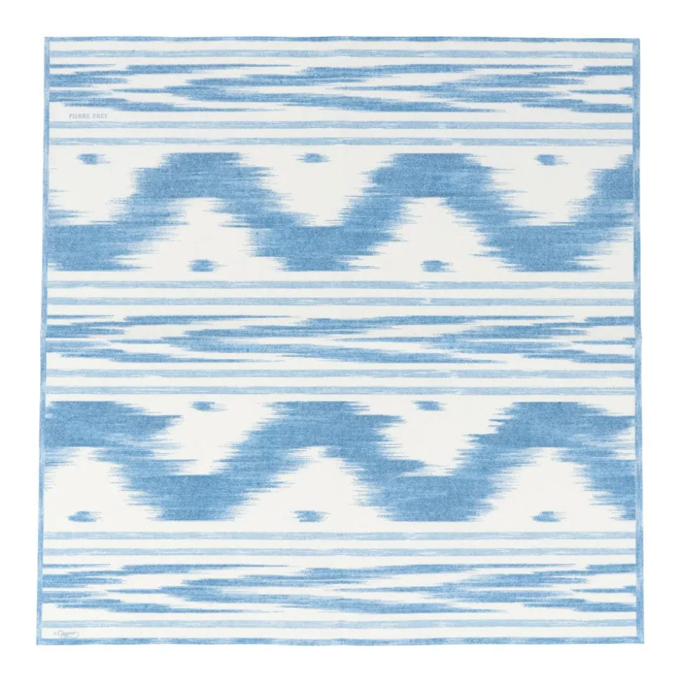 Toile De Nantes Blue Paper Linen Luncheon Napkins - 15 Per Package