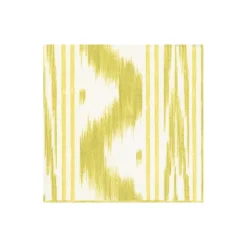 Toile De Nantes Yellow Paper Linen Boxed Cocktail Napkins - 15 Per Package