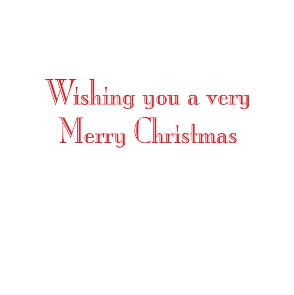 Topiaries With Red Ribbon Small Boxed Christmas Cards - includes 15 cards & envelopes