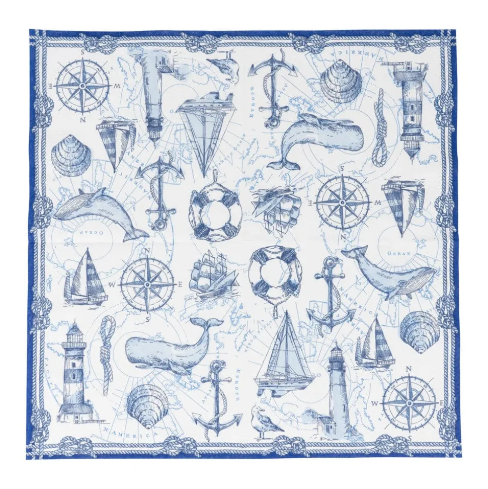 To The Lighthouse Luncheon Napkins - 20 Per Package