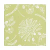 Trailing Floral Paper Luncheon Napkins in Pale Green - 20 Per Package