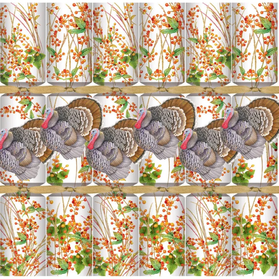 Turkey And Berries Celebration Crackers - 6 Per Box