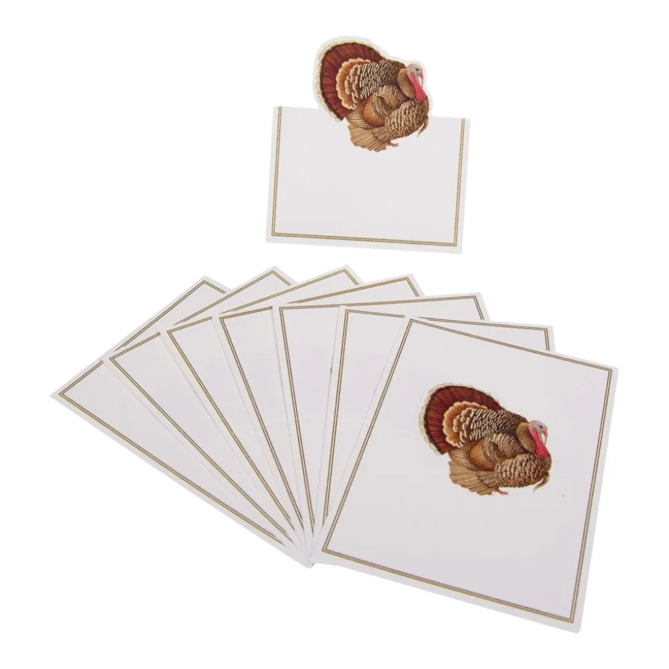 Turkey Place Cards Die Cut Package 8 In
