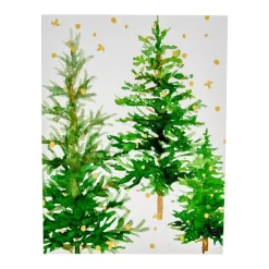 White Christmas Foil Classic Boxed Christmas Cards - includes 10 cards & envelopes