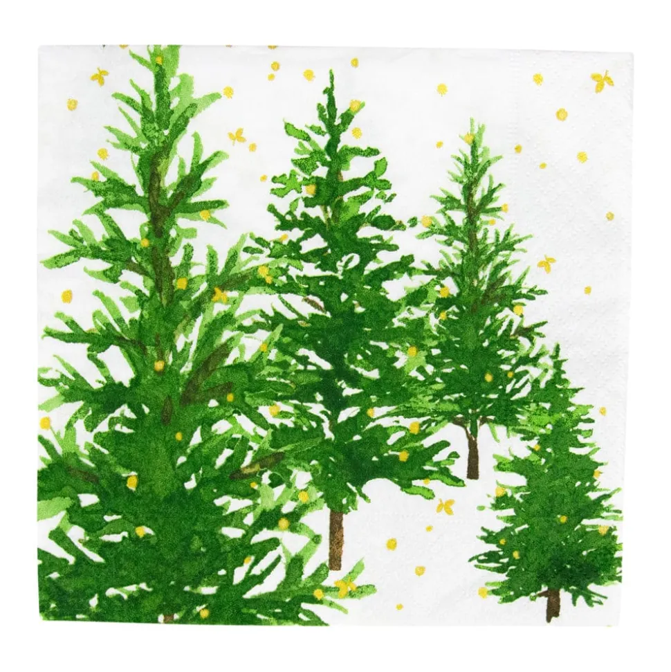 White Christmas Luncheon Napkins - 20 Per Package