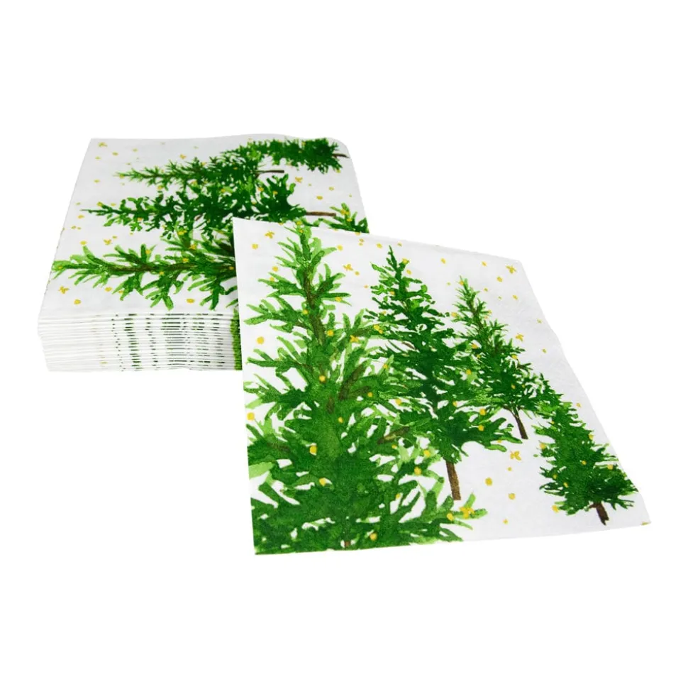 White Christmas Luncheon Napkins - 20 Per Package