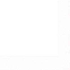 White Pearl Paper Dinner Napkins - 20 Per Package