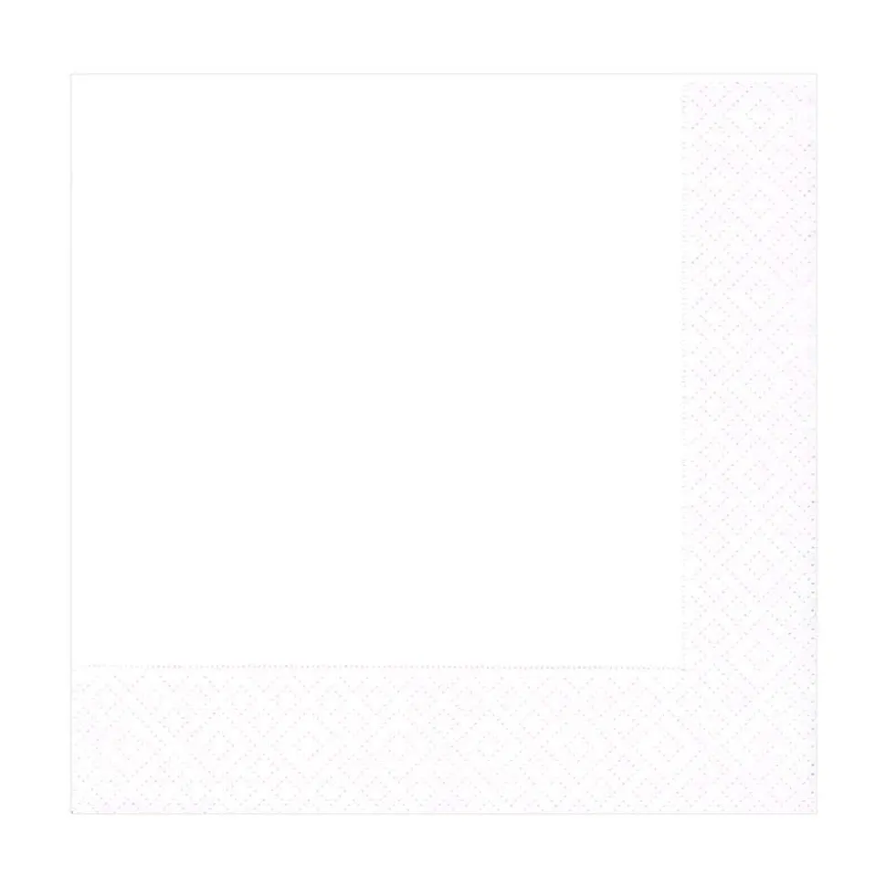 White Pearl Paper Luncheon Napkins - 20 Per Package