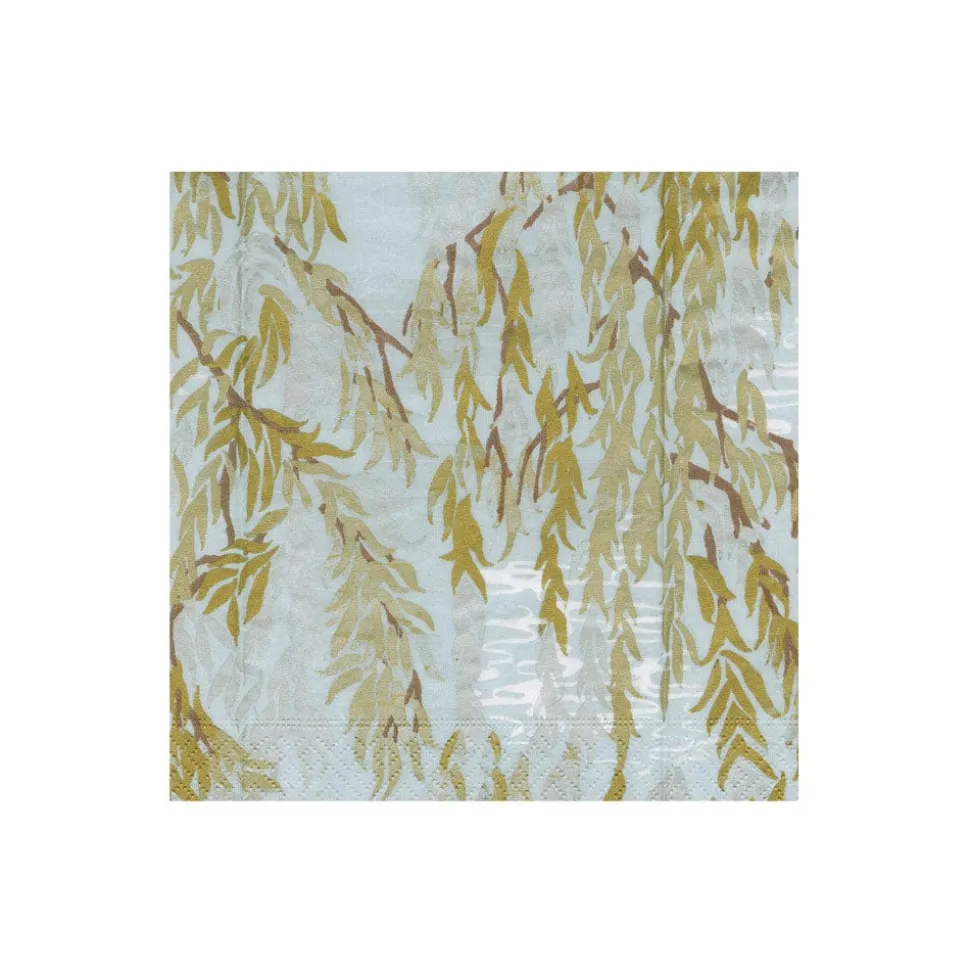 Willows Silver Cocktail Napkins - includes 20 Cocktail Napkins