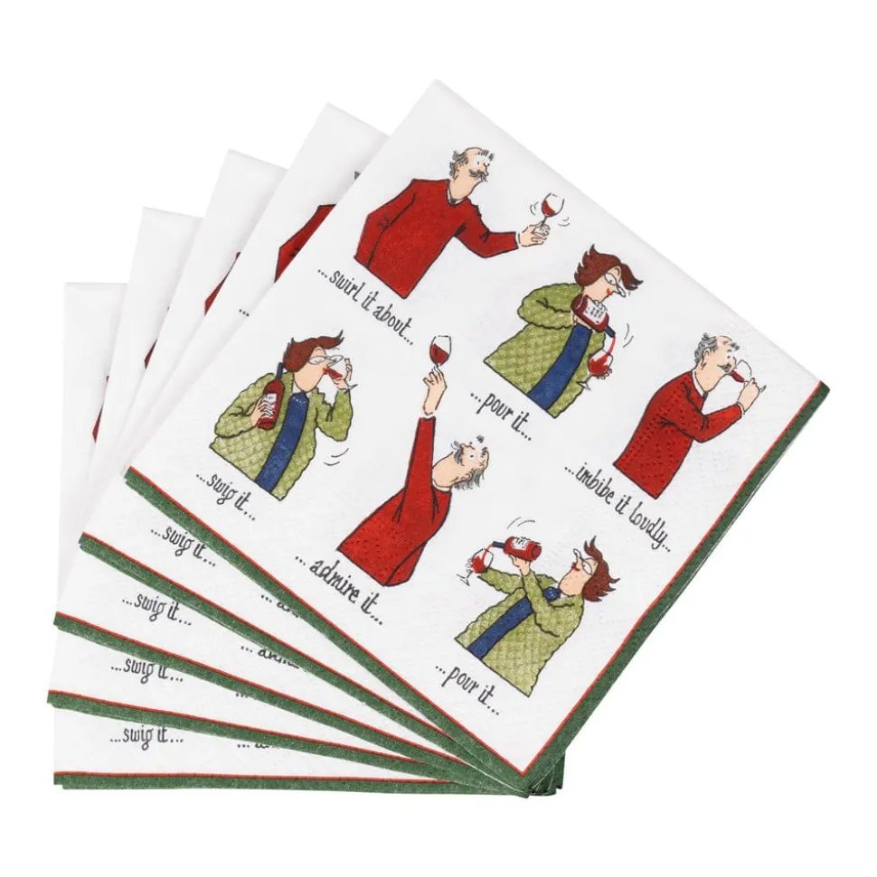 Wine Tasting Cocktail Napkin - includes 20 napkins