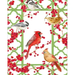 Winter Birds and Berries Personalized Christmas Cards