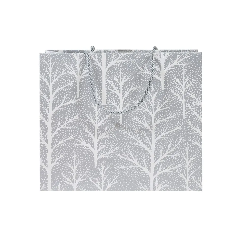 Winter Trees Silver Large Gift Bag - 1 Each
