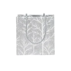 Winter Trees Silver Small Square Gift Bag - 1 Each