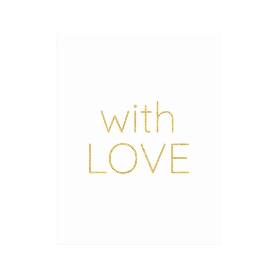 With Love Gift Enclosure Cards - 4 Mini Cards & 4 Envelopes