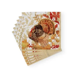 Woodland Turkey Paper Luncheon Napkins - 20 Per Package