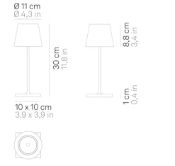 Zafferano Poldina Pro Mini Lamp - Sand