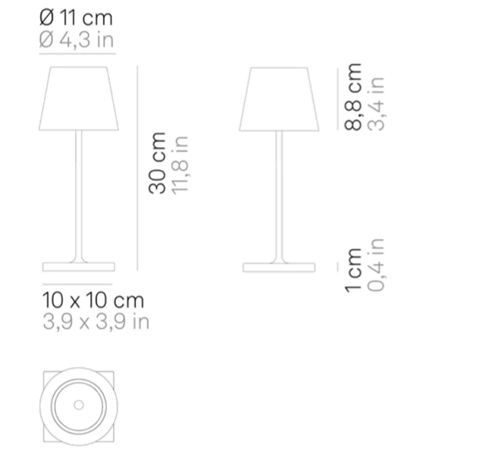 Zafferano Poldina Pro Mini Lamp - Gold Leaf