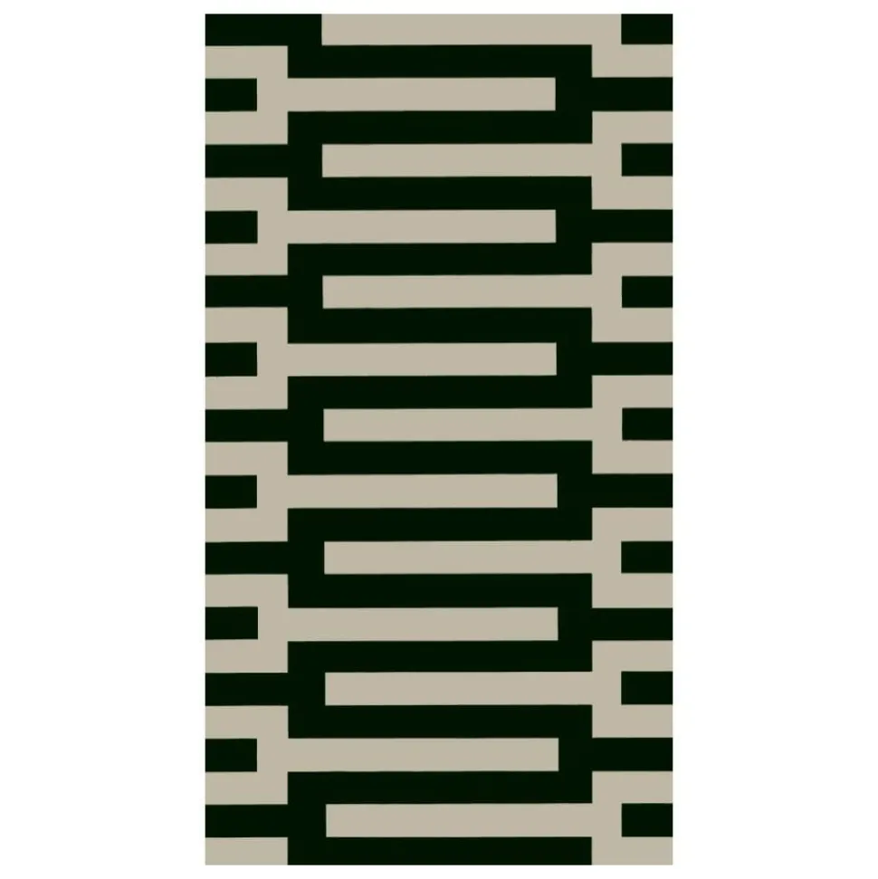 Zipper Paper Guest Towel Napkins in Black - 15 Per Package